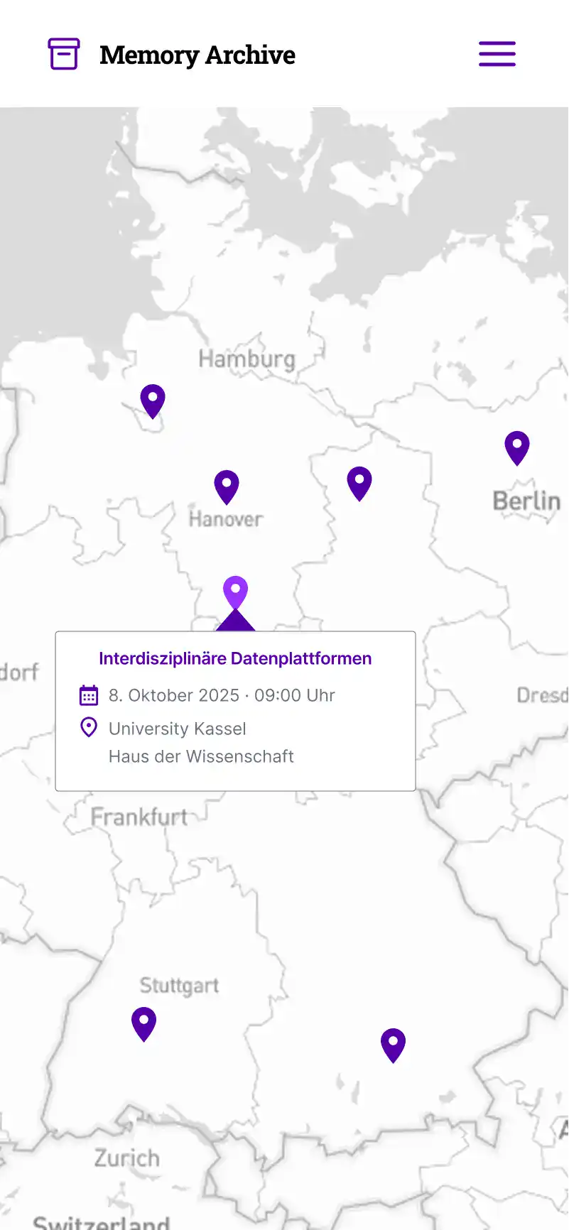 Mobile Ansicht der fAIr Research Startseite mit Logo, Slogan, Kurzbeschreibung und zwei Aktionsbuttons.